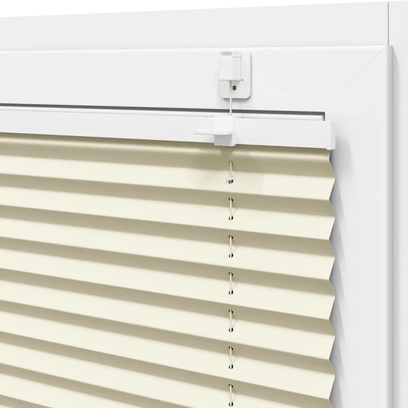 vidaXL plisēts žalūziju krēms 60x100 cm auduma platums 59,4 cm