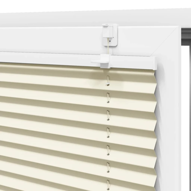 vidaXL Pleated Blind Cream 70x100 cm Auduma platums 69,4 cm