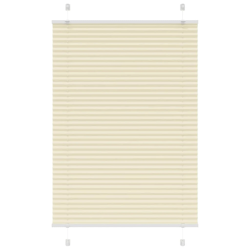 vidaXL plisēts žalūziju krēms 95x100 cm auduma platums 94,4 cm