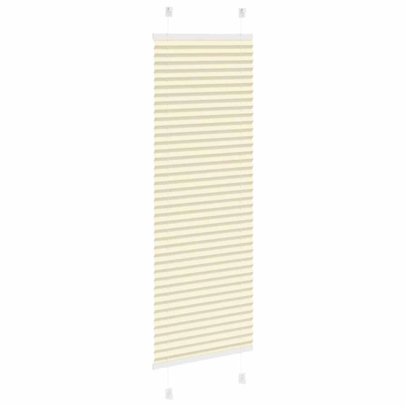 vidaXL Pleated Blind Cream 40x150 cm Auduma platums 39,4 cm