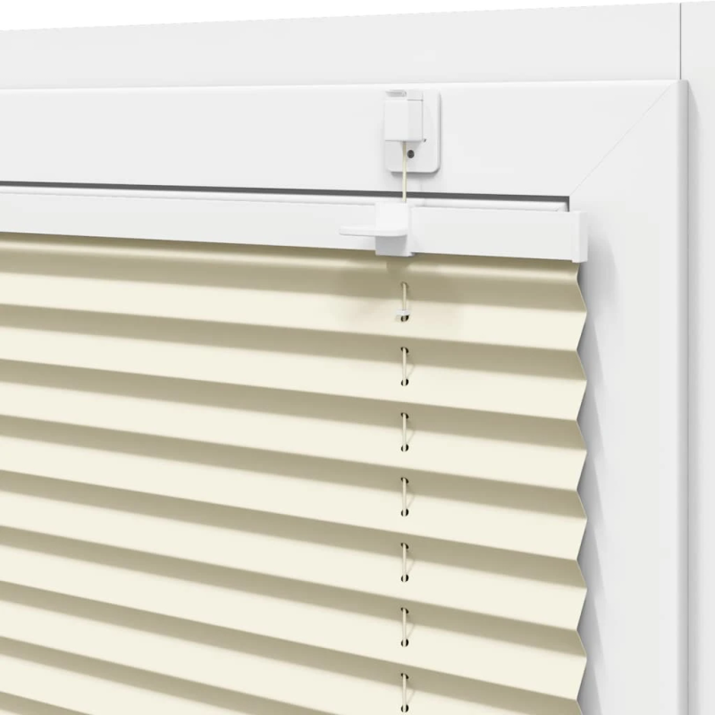 vidaXL plisēts žalūziju krēms 50x150 cm auduma platums 49,4 cm