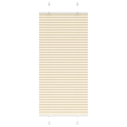 vidaXL plisēts žalūziju krēms 65x150 cm auduma platums 64,4 cm