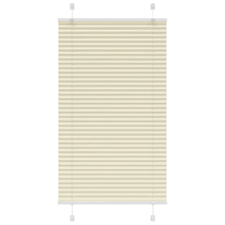 vidaXL Pleated Blind Cream 70x150 cm Auduma platums 69,4 cm