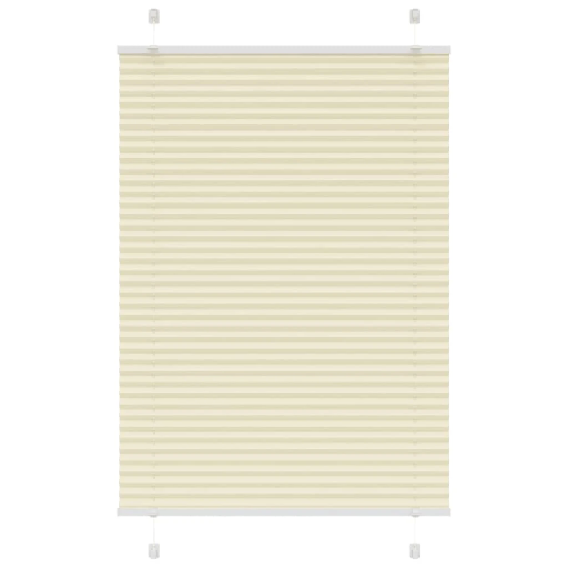 vidaXL plisēts žalūziju krēms 95x150 cm auduma platums 94,4 cm