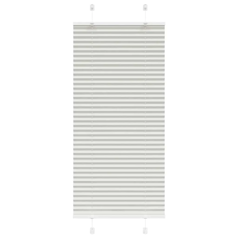 vidaXL kroku žalūzija gaiši pelēka 55x100 cm auduma platums 54,4 cm