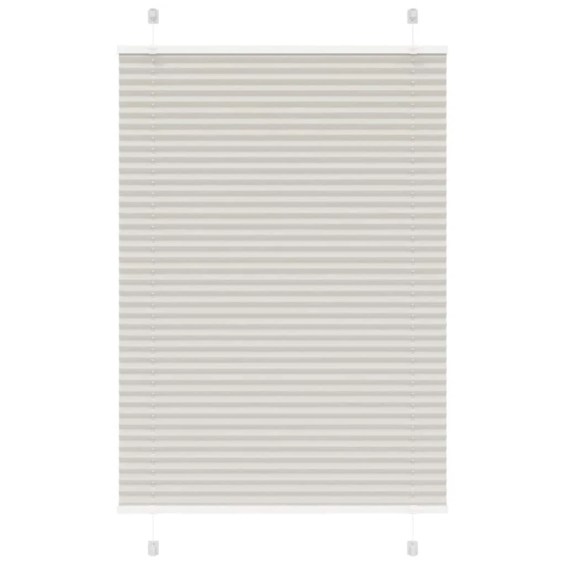 vidaXL kroku žalūzija gaiši pelēka 85x100 cm auduma platums 84,4 cm