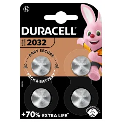 Duracell Lithium Battery DL 2032 3V, 4-Pack