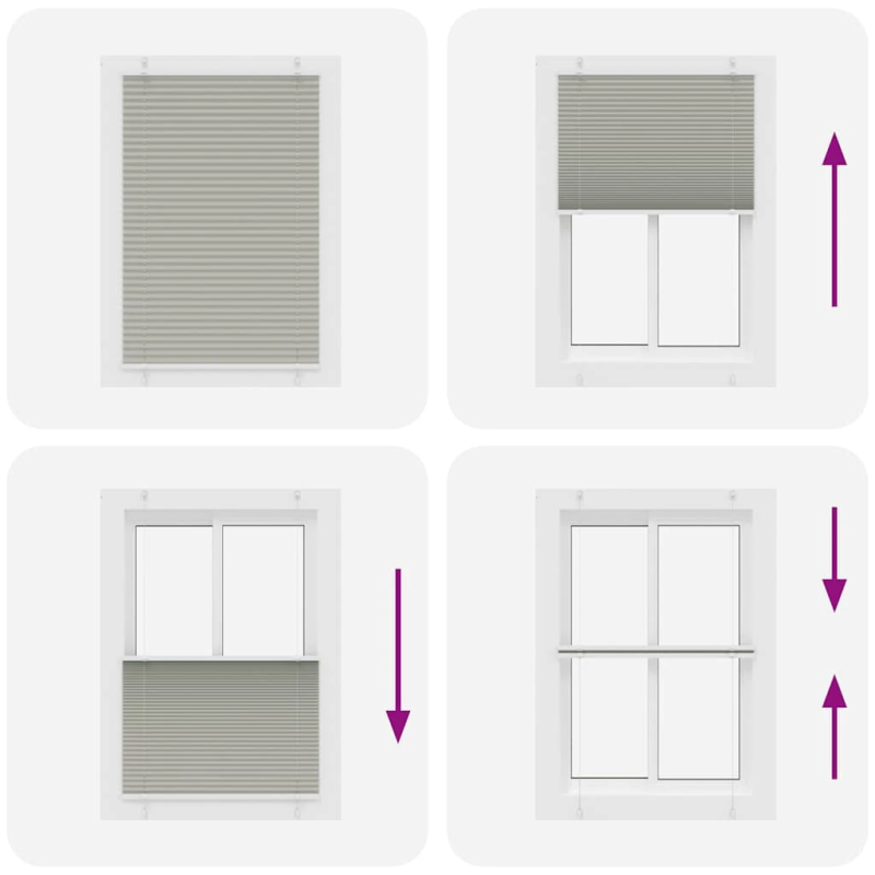 vidaXL kroku žalūzija gaiši pelēka 90x100 cm auduma platums 89,4 cm