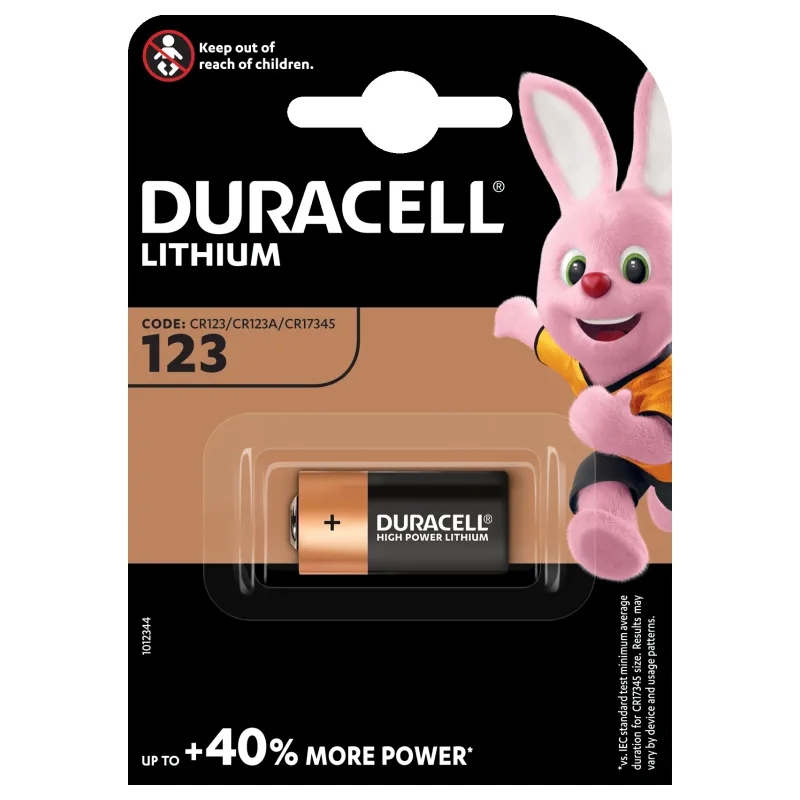 Duracell litija baterija DL 123-3V 1 gab.