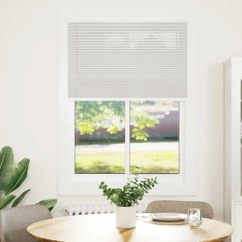 vidaXL kroku žalūzija gaiši pelēka 100x100 cm auduma platums 99,4 cm