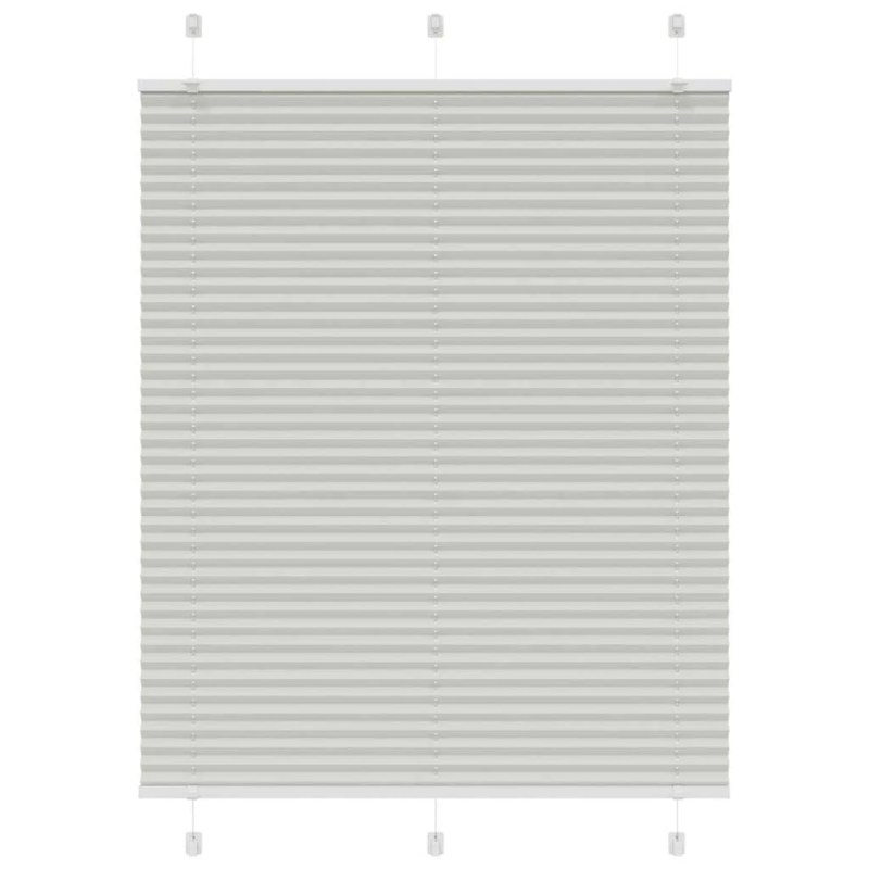 vidaXL kroku žalūzija gaiši pelēka 105x100 cm auduma platums 104,4 cm