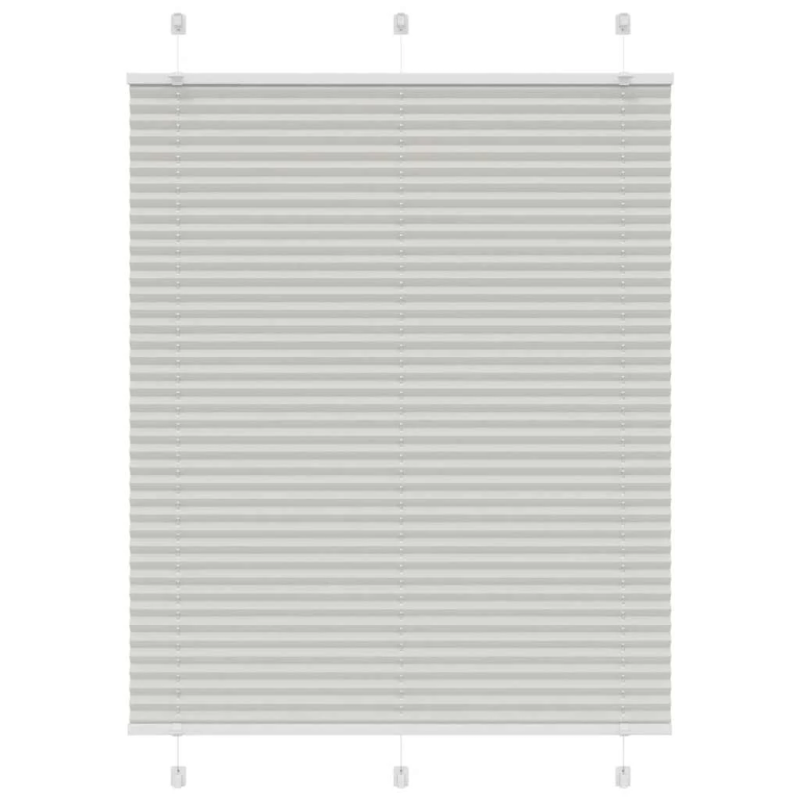 vidaXL kroku žalūzija gaiši pelēka 110x100 cm auduma platums 109,4 cm