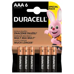 Baterijas duracell aaa lr03 6gab