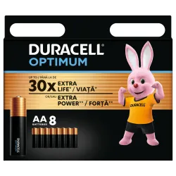 Duracell Optimum AA 8 gab.