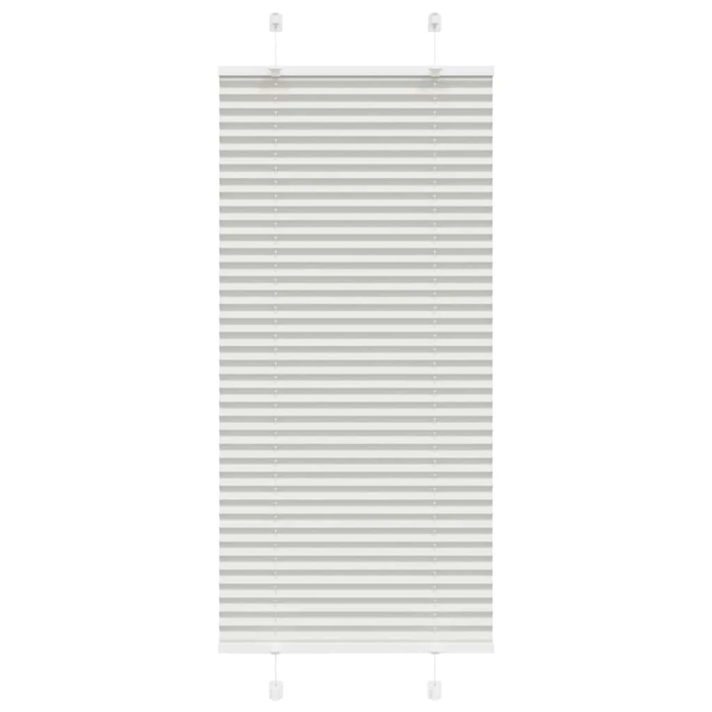 vidaXL kroku žalūzija gaiši pelēka 55x150 cm auduma platums 54,4 cm