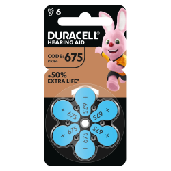 Duracell dzirdes aparātiem 675, 6 gab.