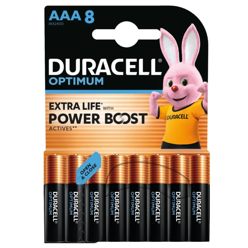 Duracell Optimum AAA 8 gab.