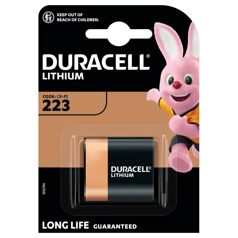 Duracell litija baterija DL223 ,CR-P2, 6V 1 gab.