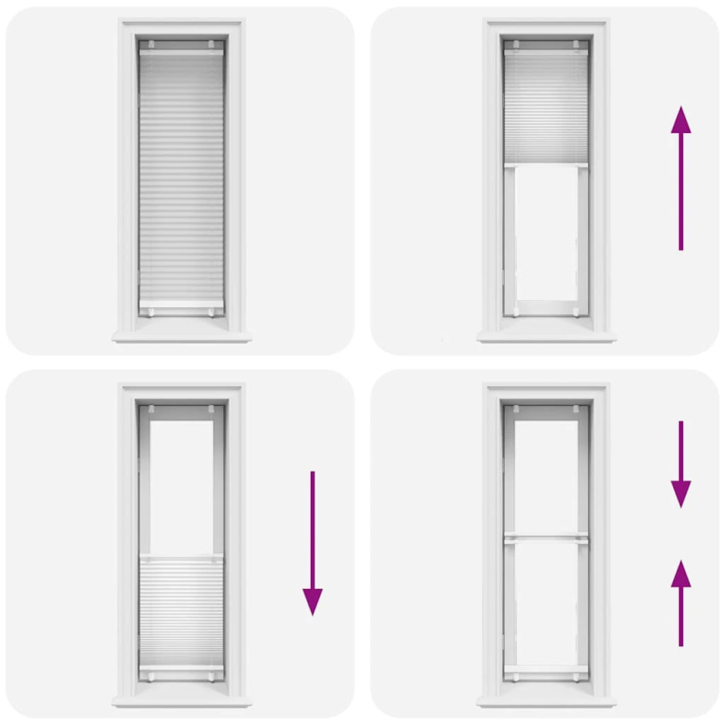 vidaXL kroku žalūzija balta 40x100 cm auduma platums 39,4 cm