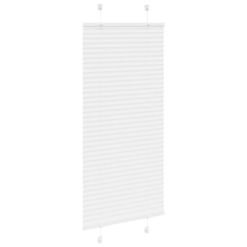 vidaXL Plisēta žalūzija balta 60x100 cm auduma platums 59,4 cm