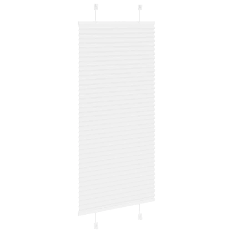 vidaXL Plisēta žalūzija balta 60x100 cm auduma platums 59,4 cm