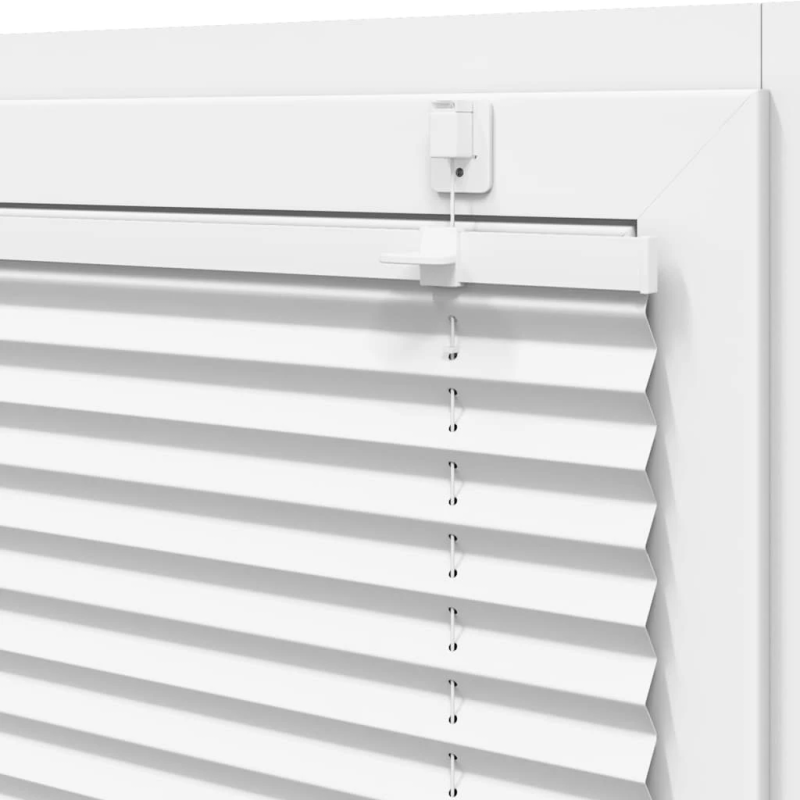 vidaXL kroku žalūzija balta 85x100 cm auduma platums 84,4 cm