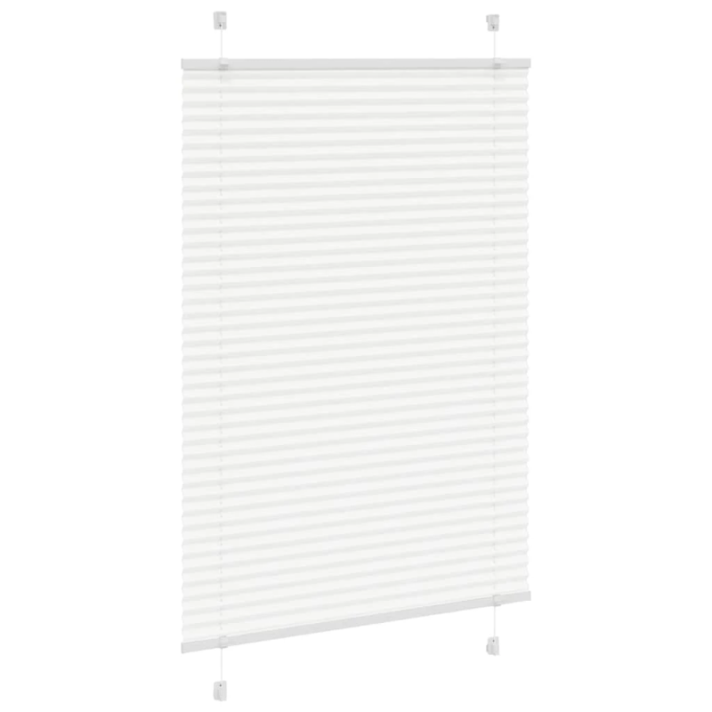 vidaXL kroku žalūzija balta 85x100 cm auduma platums 84,4 cm