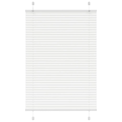 vidaXL plisēta žalūzija balta 95x100 cm auduma platums 94,4 cm