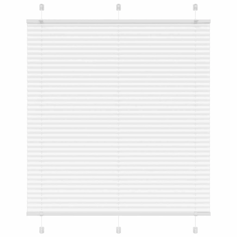 vidaXL kroku žalūzija balta 120x100 cm auduma platums 119,4 cm