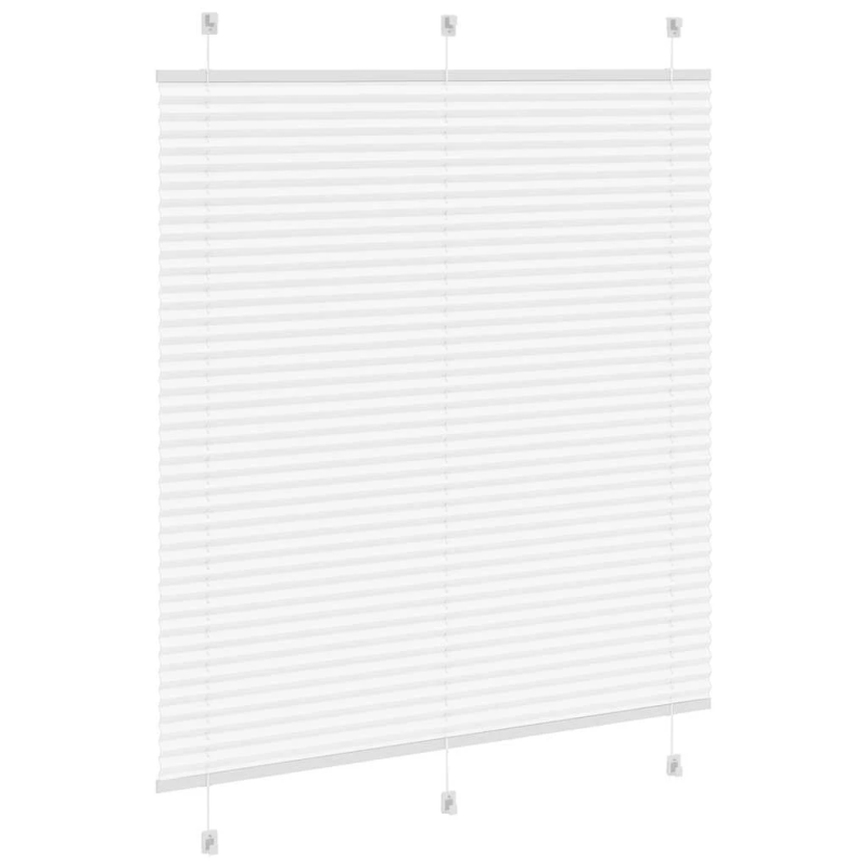 vidaXL kroku žalūzija balta 120x100 cm auduma platums 119,4 cm