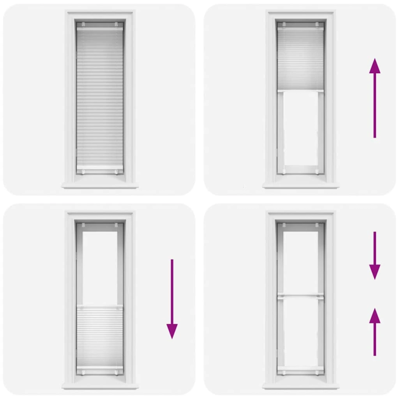 vidaXL kroku žalūzija balta 40x150 cm auduma platums 39,4 cm