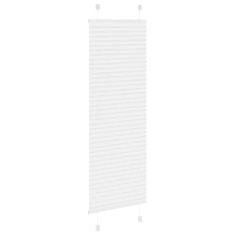 vidaXL plisēta žalūzija balta 50x150 cm auduma platums 49,4 cm