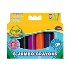 CRAYOLA MINIKIDS Lielie krītiņi 8 gb.