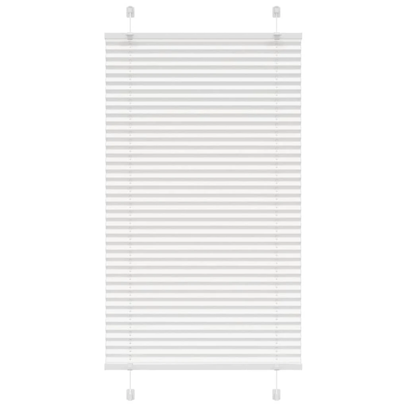 vidaXL Plisēta žalūzija balta 70x150 cm auduma platums 69,4 cm