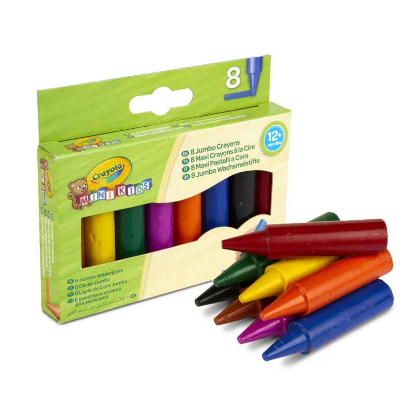 CRAYOLA MINIKIDS Lielie krītiņi 8 gb.