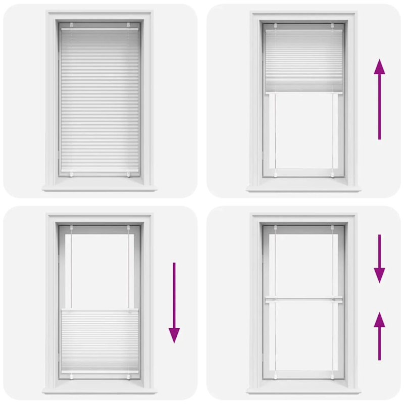 vidaXL kroku žalūzija balta 75x150 cm auduma platums 74,4 cm