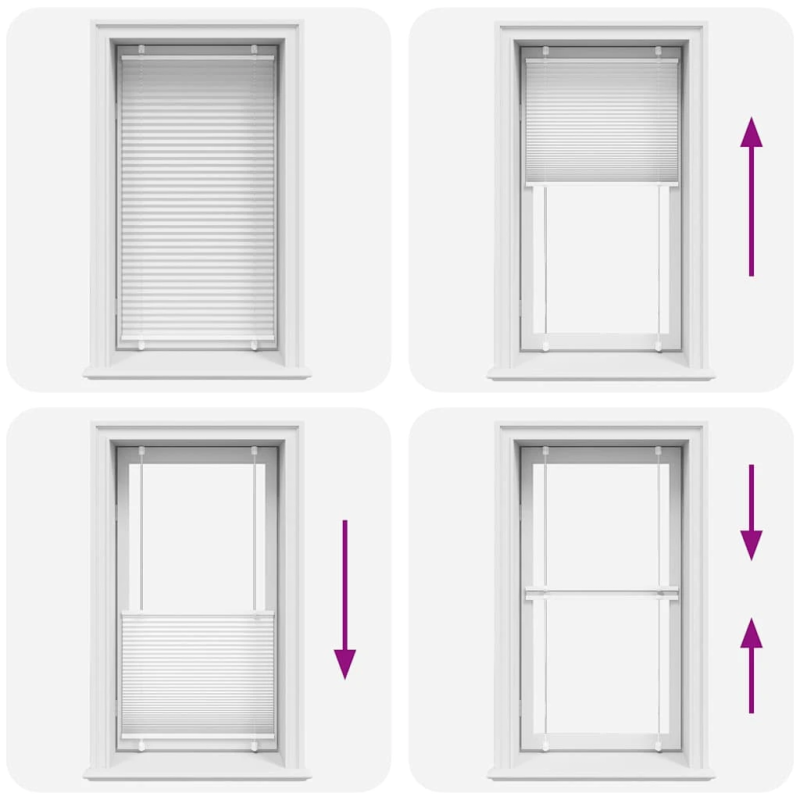 vidaXL kroku žalūzija balta 80x150 cm auduma platums 79,4 cm