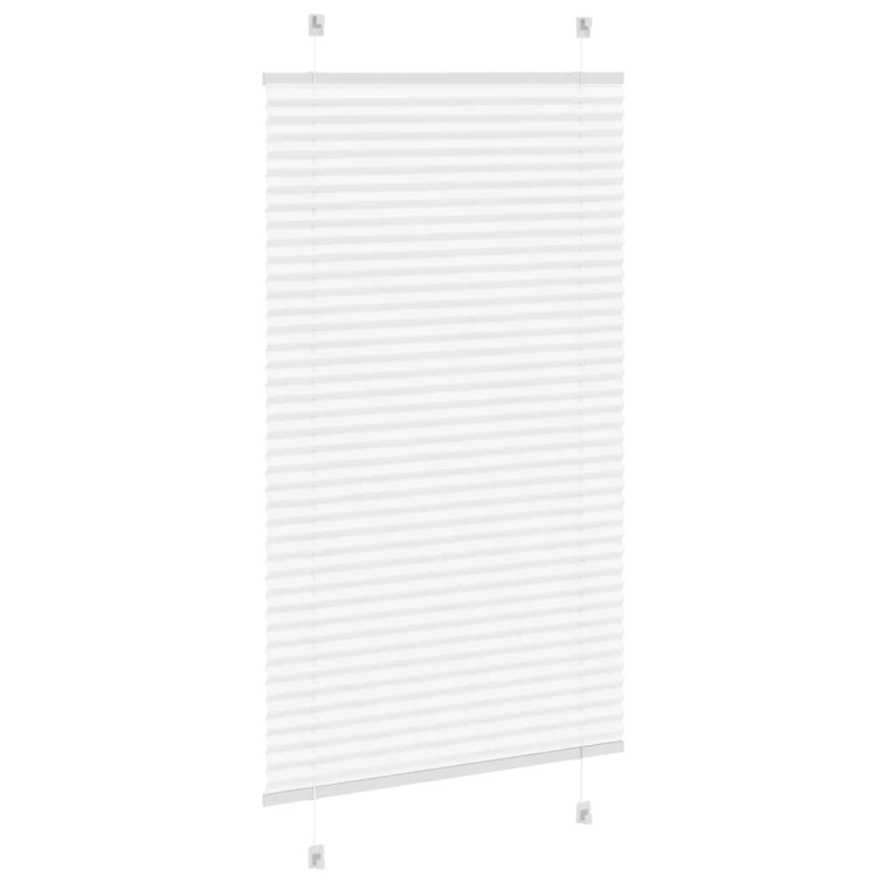 vidaXL kroku žalūzija balta 80x150 cm auduma platums 79,4 cm