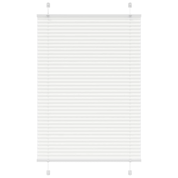 vidaXL Plisēta žalūzija balta 90x150 cm auduma platums 89,4 cm