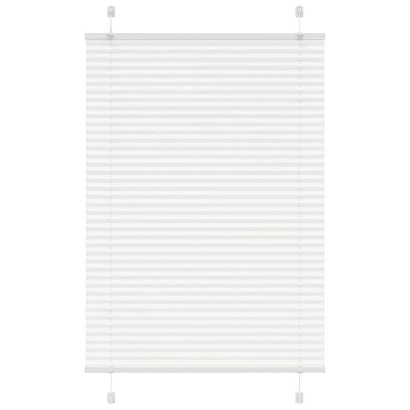 vidaXL plisēta žalūzija balta 95x150 cm auduma platums 94,4 cm