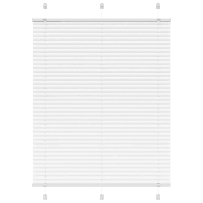 vidaXL kroku žalūzija balta 105x150 cm auduma platums 104,4 cm