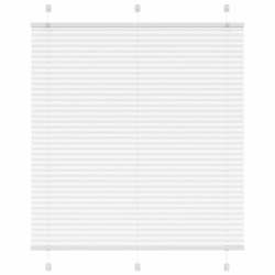 vidaXL kroku žalūzija balta 115x150 cm auduma platums 114,4 cm