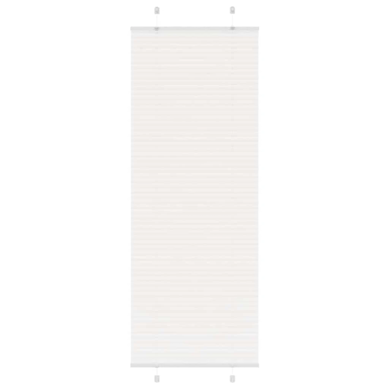 vidaXL Plisēta žalūzija balta 70x200 cm auduma platums 69,4 cm