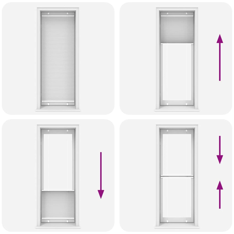 vidaXL kroku žalūzija balta 75x200 cm auduma platums 74,4 cm