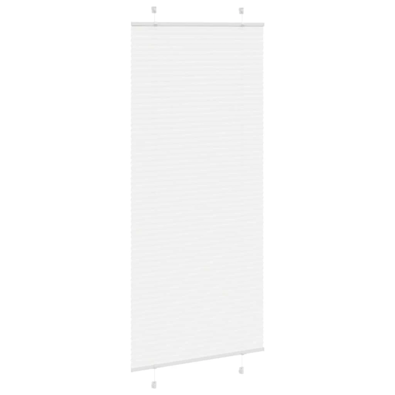 vidaXL plisēta žalūzija balta 90x200 cm auduma platums 89,4 cm