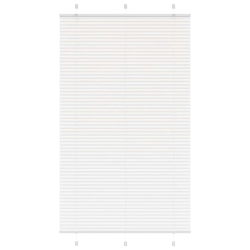vidaXL kroku žalūzija balta 120x200 cm auduma platums 119,4 cm