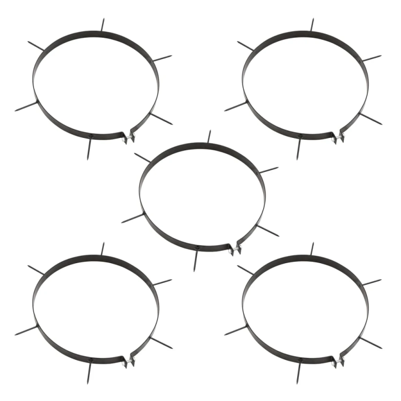 vidaXL zālāja rullis ar aeratoru, melns, 63 l, dzelzs