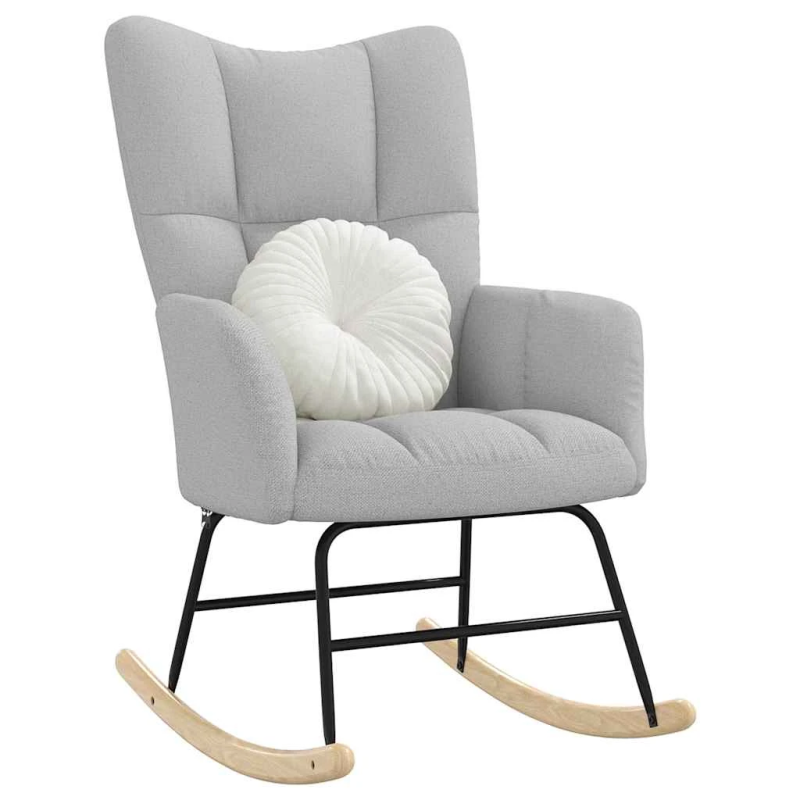 vidaXL šūpuļkrēsls Cloud Grey Fabric