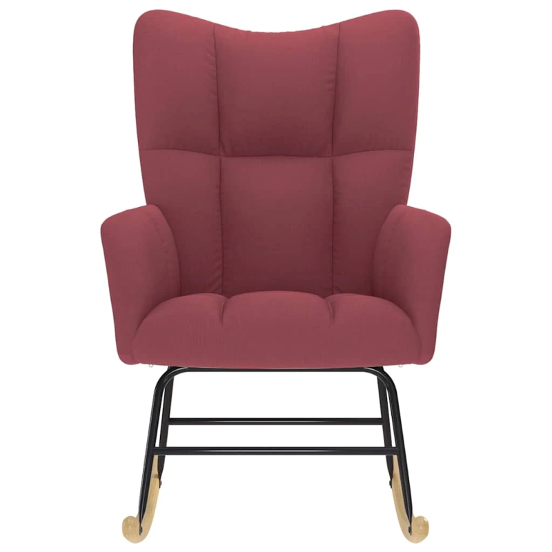 vidaXL šūpuļkrēsls, vīnsarkans audums