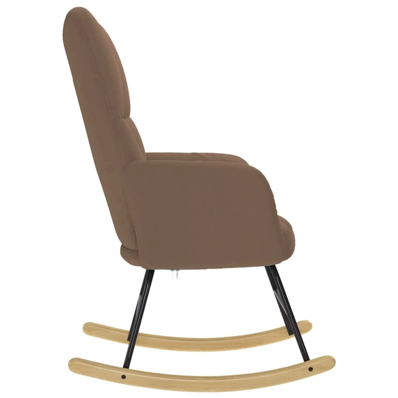 vidaXL šūpuļkrēsls, brūns audums